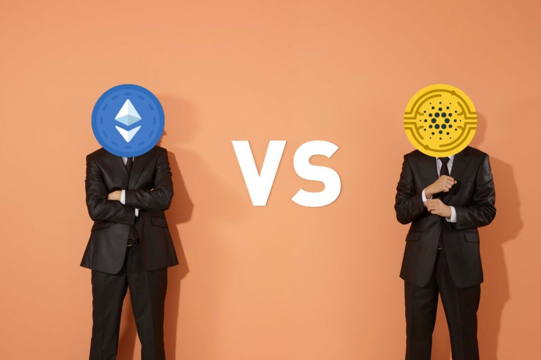 Ethereum vs Cardano les différences - canva
